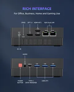 YCTipc AMD R5 4300U 4500U 7430U R7 6600H Gaming Mini PC 32GB DDR4 1TB SSD Oficina Computadora PC Escritorio WiFi6 NUC Mini Pcs - Product Image 3