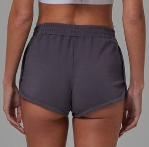 Summer Custom High Quality Breathable Eco-Friendly Polyester/Cotton Hot Elastic Mid Waist Casual Women's Sports Gym Yoga <b>Shorts</b> - Product Image 3