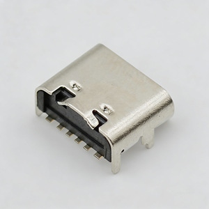 Connecteur femelle Type-C 6 broches 6,5 mm pour montage sur circuit imprimé SMT USB-C Conforme RoHS Ignifuge FDX0172A1 - Product Image 3
