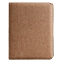 Carpeta de Cuero Multifuncional A4 para Organizar Documentos Comerciales, Carpeta Tipo Portafolio con Cierre para Uso en la Oficina
