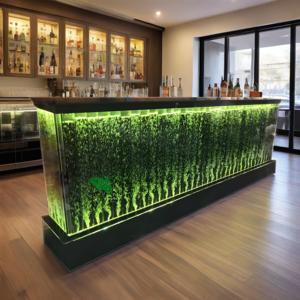 Meubles de <span class=keywords><strong>bar</strong></span> personnalisés en usine fontaine dansante à lumière LED bulle d'eau panneau mural comptoir de <span class=keywords><strong>bar</strong></span> en acrylique armoire à vendre - Product Image 3