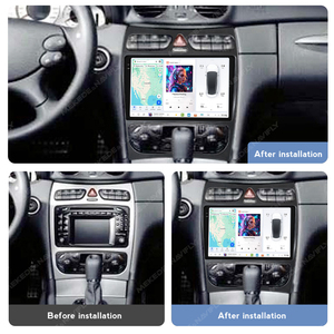 DUDU7 Smart Android 13 <span class=keywords><strong>Radio</strong></span> de coche para <span class=keywords><strong>Mercedes</strong></span> Benz Clase C W209 C200 C320 C350 CLK <span class=keywords><strong>W203</strong></span> 2002-2005 - Product Image 4