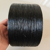 Huafon Fabrik Hochwertiger Elastischer Faden Qianxi 840D AA-Qualität für Perücken und Haarverlängerungen Schwarzes Reines Spandex-Garn