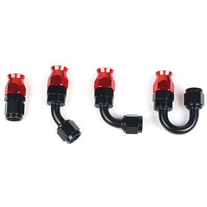 Yidong Gerade/45/90/180 Grad Sechskant <span class=keywords><strong>Aluminium</strong></span> Eloxiert Ölschlauch-Endadapter Kraftstoffanschluss AN4/AN6/AN8/AN10/AN12 - Product Image 6