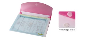 Foska ba lớp A4 Kích thước nhựa PP phong bì Poly phong bì tập tin túi tài liệu thư mục tập tin mở rộng tập tin thư mục - Product Image 6