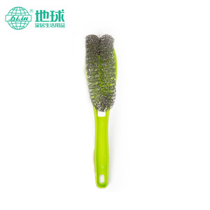 Earth's Stainless Steel Pot Brush With Plastic Handle Durable Cleaning Tool For Kitchen Use - Product Image 5