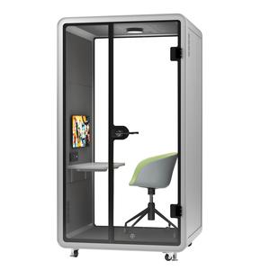 Cabine <span class=keywords><strong>insonorisée</strong></span> moderne et portable extensible pour hôtel, bureau, salon - Cabine acoustique individuelle avec double vitrage - Product Image 2