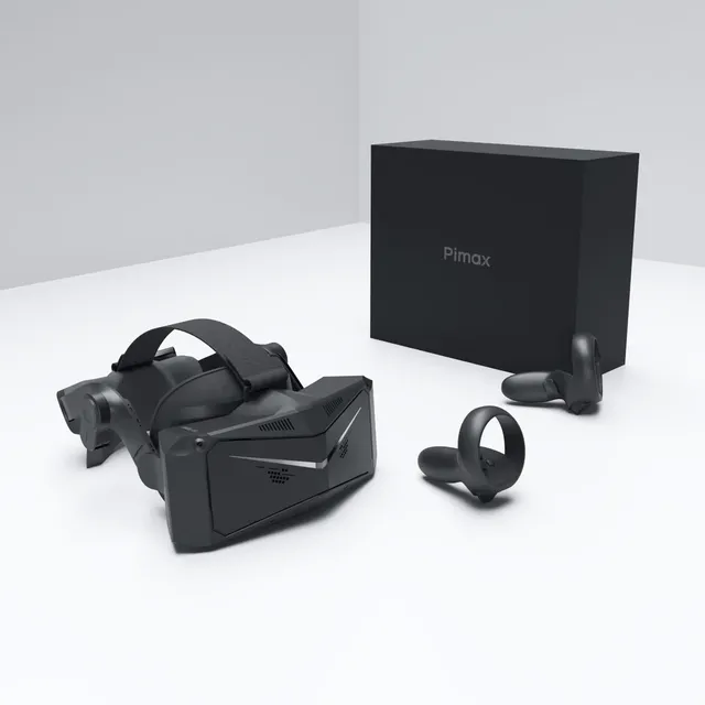 Pimax Crystal Light VR Headset for PC, 2880x2880 Per Eye, 8K QLED Display with Local-Dimming,
