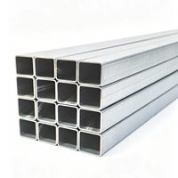 Tube carré galvanisé 1"x1" 2"x2" 4"x4" 20ft, tube rectangulaire en acier 2x3 pouces pour la construction, les bâtiments et les clôtures