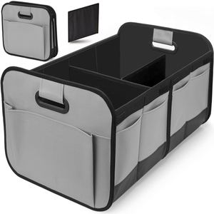 Organisateur de boîte de rangement de coffre de voiture Suv pliable organisateur de coffre de voiture en tissu Oxford - Product Image 1