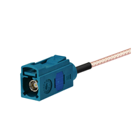 Maßgefertigte FAKRA-Kabelkonfektion Z-Code SMA SMB RCA Mini FAKRA HSD RG174 RG316 RF Koaxial-Antennenverlängerungskabel OEM