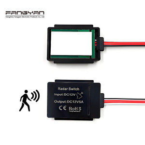 Sản phẩm cao cấp DC12V 24V 5A Radar tự động bật/tắt đèn <span class=keywords><strong>LED</strong></span> cơ thể con người cảm biến chuyển động phòng tắm gương chuyển đổi - Product Image 1