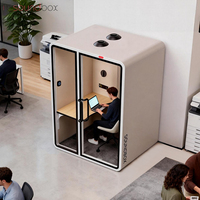 Cabine de travail insonorisée mobile en aluminium ODM pour réunions téléphoniques et travail