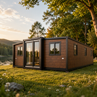 Maison conteneur pliable Jiezhu à double aile extensible, épaissie et respirante, avec design graphique, pour dortoir et usage résidentiel