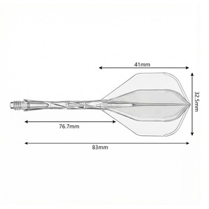 Nouveauté : Plumes <span class=keywords><strong>de</strong></span> fléchettes Aletta Per Freccette 2BA, style sportif, en PET épais, résistantes à l'usure, écologiques, personnalisables. - Product Image 2