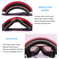Fabricant Guangdong nouveau style lentille amovible lunettes de neige de sport de plein air personnalisées lunettes de ski lunettes de ski antibuée