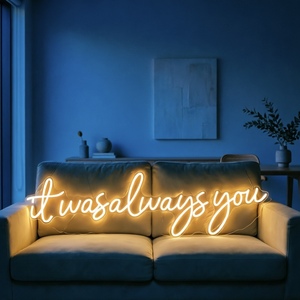 Luci al Neon in Acrilico Personalizzabili 'Sempre Saresti Tu' LED Dimmerabili Classificate IP67 Regalo Romantico per Anniversario di Matrimonio per Lui e Lei - Product Image 4