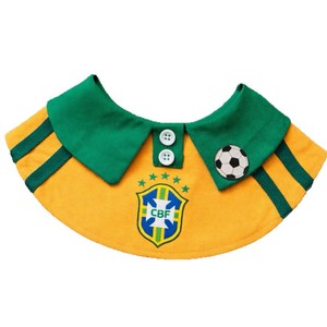 Bandana pour animaux de compagnie imprimé équipe nationale de football, bavoir doux à thème football, serviette anti-bave pour petits et moyens chiens et chats - Product Image 6