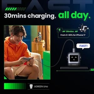 <span class=keywords><strong>Cargador</strong></span> de Pared USB-C Robot GaN de 30W <span class=keywords><strong>Ugreen</strong></span>, <span class=keywords><strong>Cargador</strong></span> Rápido PPS PD3.0, <span class=keywords><strong>Cargador</strong></span> de Pared Ligero para <span class=keywords><strong>iPhone</strong></span> y MacBook - Product Image 3