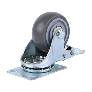 Probe Kostenlose 3/Zoll Heavy Duty PU auf Gusseisen Lenkrädern mit Fabrik preis - Product Image 5