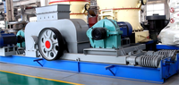 Concasseur à double rouleau pour argile et sols, machine efficace de fabrication de sable, poids de 9000 kg, facile à utiliser