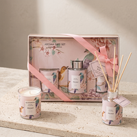 Duftkerzen-Spray-Geschenkset, Raumduft und Raumspray-Box-Set, Reed-Diffusor und Duftkerzen-Set