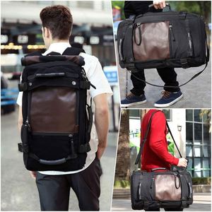 Customizable Factory-Supplied Durable <b>Canvas</b> Laptop <b>Backpack</b> With Strap Closure for Men & Women Outdoor Camping Logo Pattern - Product Image 6