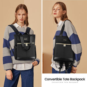 LOVEVOOK OEM ODM <strong>Convertible</strong> Small <strong>Tote</strong> <strong>Backpack</strong> for Women Mini College Daypack for Work, Daily, Travel, 2pcs <strong>Backpack</strong> <strong>Purse</strong> Set - Product Image 6
