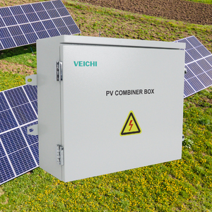 VEICHI Supply 1000V 18 Ways in and 1 Out Solar Metal IP65 IP66 Metal Shell Waterproof <strong>Combiner</strong> Box for Rooftop Installations - Product Image 1