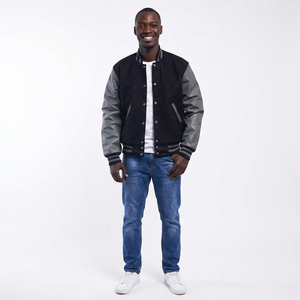 Veste d'hiver pour homme de haute qualité avec logo personnalisé, tissu en toile patchwork, manches longues, prix - Product Image 1