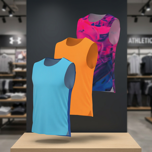 Chaleco Deportivo de Verano para Hombre, Talla Europea, Cuello Redondo, Tejido Elástico, para Fitness, Running, Sin Mangas, Delgado, de Secado Rápido - Product Image 3