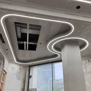 Lampadario LED Personalizzato per Interni Commerciali, Uffici, Palestre, Centri Commerciali, Supermercati, Illuminazione Creativa con Controllo Vocale in Alluminio - Product Image 6