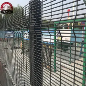 High Security Prison Mesh Fence Manufacturer Safety 358 Anti Climb Wire Mesh Highway Fence 3" X 0.5" X 8 Fence