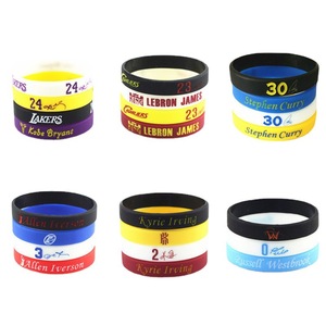 Bracelet en silicone <span class=keywords><strong>NBA</strong></span> Star Kobe <span class=keywords><strong>Irving</strong></span> Durant, bracelet de basket-ball gravé qui brille dans le noir pour les fans, cadeau sportif - Product Image 5