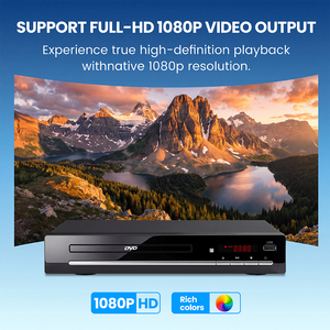 Lecteur DVD/VCD domestique HD 1080P sans région, modèle d'usine le plus vendu, pour home cinéma, avec câbles RCA inclus - Product Image 3