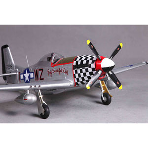เครื่องบินบังคับวิทยุ Fms <span class=keywords><strong>P51</strong></span> <span class=keywords><strong>Mustang</strong></span> V2 Big Beautiful Doll ขนาด 800 มม. (31.5 นิ้ว) ปีกกว้าง 4 ช่องสัญญาณ พร้อมรีโมทคอนโทรล Warbird PNP พร้อม Reflex V3 - Product Image 6