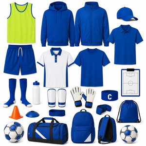 Custom Sports Promotional <b>Gift</b> <b>Set</b> with T-shirt Shorts Socks Water Bottle Football & Training Accessories for Events - Product Image 3