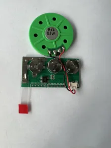 Módulo de chip de música de tarjeta de felicitación, módulo de sonido programable activado por lengüeta deslizante, Fácil descarga por los usuarios