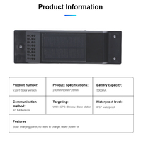 Traceur GPS de conteneur alimenté par batterie solaire 8000mAh à bas prix personnalisé pour le transport maritime pour camions