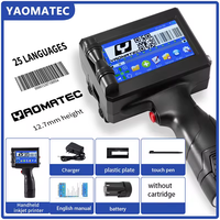 Imprimante à jet d'encre portable Yaomatec D30 12,7 mm, 28 langues, mots, chiffres, images, date d'expiration, pour bois, métal