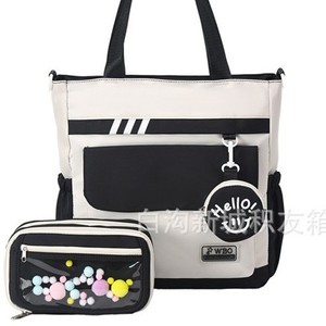 Multi Layer Large Capacity Transparent Pencil Case With Flap Nylon School Education Storage Bag For Secondary Students - Product Image 5