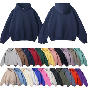 Sudadera con capucha de felpa francesa de algodón pesado 100% para hombre, ropa de calle de gran tamaño con logotipo personalizado con técnica de teñido liso para invierno - Product Image 1