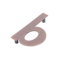 Numéro de maison extérieur en métal résistant aux intempéries, numéro de porte flottant en acier inoxydable, plaque de numéro de chambre pour hôtel et appartement
