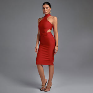 2021 primavera nuovi <span class=keywords><strong>abiti</strong></span> <span class=keywords><strong>da</strong></span> donna alla moda senza maniche Slim Fit stile <span class=keywords><strong>Midi</strong></span> aderenti in tinta unita Clubwear <span class=keywords><strong>da</strong></span> sera bende <span class=keywords><strong>da</strong></span> <span class=keywords><strong>sposa</strong></span> abito con cintura - Product Image 4
