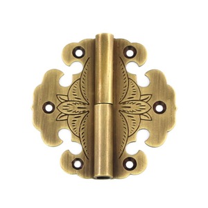 Charnières en cuivre pur de style antique chinois pour armoires, boîtes à bijoux, coffres en bois de camphre, fenêtres à l'ancienne - Product Image 4