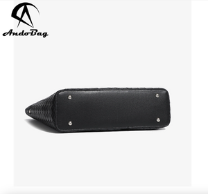 Sac fourre-tout en cuir de vachette tressé Andong pour femmes, idéal pour les sorties, le quotidien, le travail, sac bandoulière, sac à main - Product Image 5