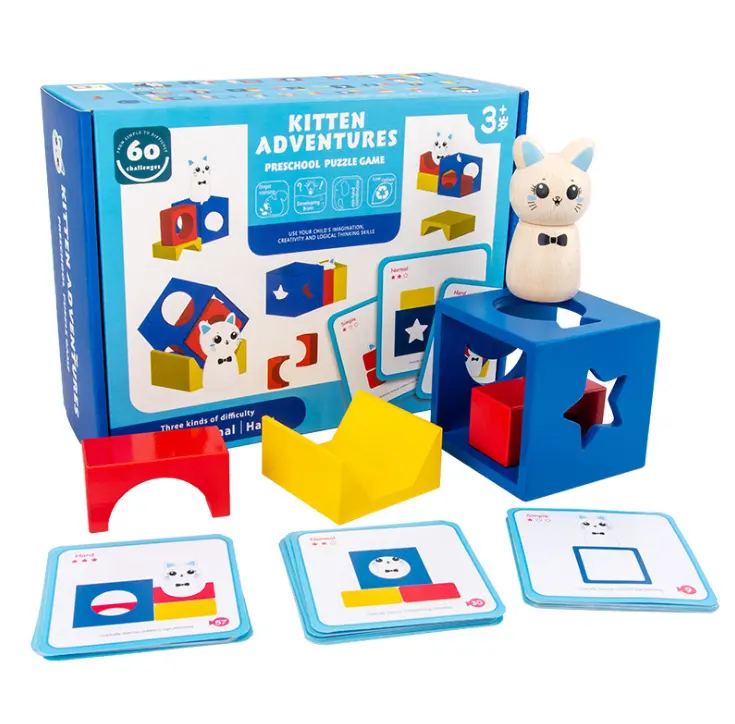 Nieuwe Stijl Bunny Avonturen Magic Box Hot Logic Denken Bordspel Konijn Bouwsteen Speelgoed Bunny Magic Blokken Spel