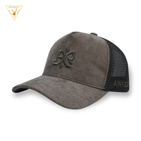 Casquette de camionneur de haute qualité chapeau en maille uni personnalisé chapeaux de camionneur logo brodé