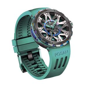 Montre analogique automatique mécanique Miyota en acier inoxydable vert émeraude sur mesure pour hommes - Product Image 4