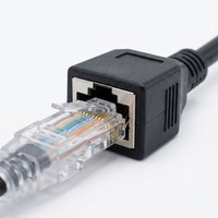 Maßgefertigtes RJ45-Buchsenstecker auf GH1.25-8P Flachbandkabel 8-polig 1,25mm Rastermaß Ethernet-Adapterkabel Vergoldet für PCB-Verbindung
